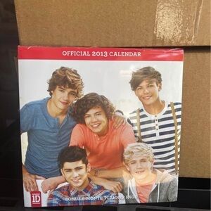 Official 2013 Calendar with Group Photo one Direction 2013 collectible 7”x7”